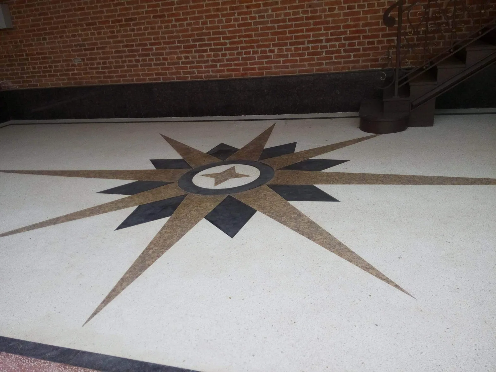 Decorative Stone Floor Inlay
